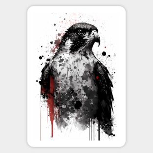 Peregrine Falcon Portrait Sticker